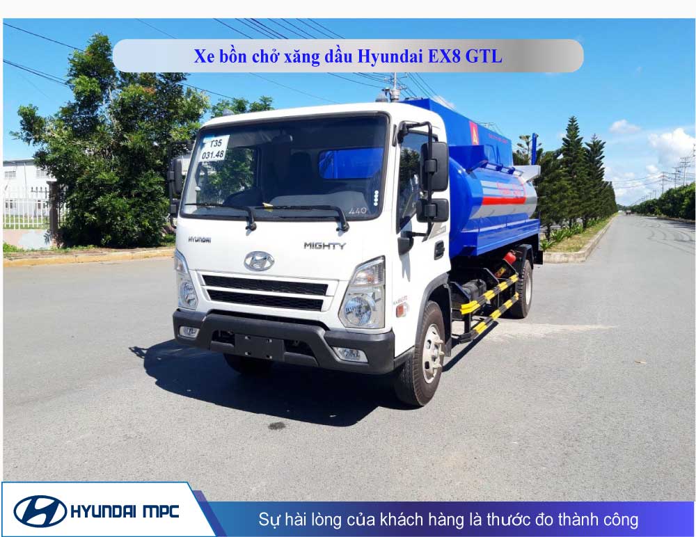 Hình ảnh Xe tải Hyundai EX8 GTL bồn chở xăng dầu